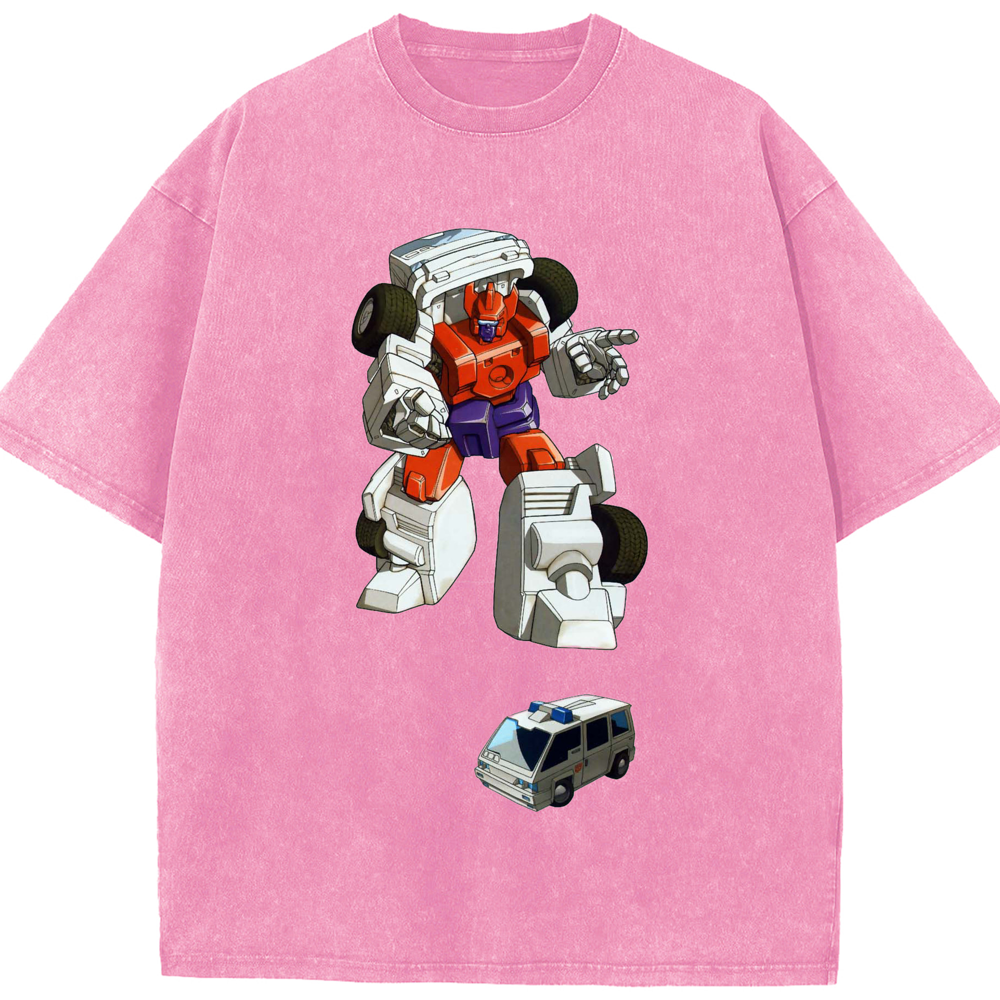 （画像用）  綿100% ヴィンテージ風 半袖Tシャツ（フロントプリント）